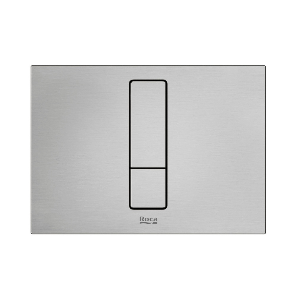 Cut out image of the Roca Duplo S PS4 Stainless Steel Dual Flush Plate